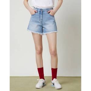 컷오프 디테일 숏 데님팬츠 (C242PSA451)637201