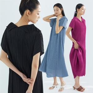 카라 플리세 원피스