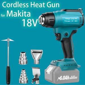 무선히팅건 열풍기 Makita 18v 배터리용 무선 히트건 350W 고속 가열 납땜 공기 총 30℃-550℃ 온도