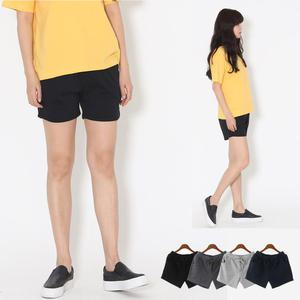여자 여름 4부 반바지 여성 캐주얼 무지 트레이닝 츄리닝 팬츠 편한 실내복 홈웨어 운동 스포츠 바캉스 휴가룩 하의
