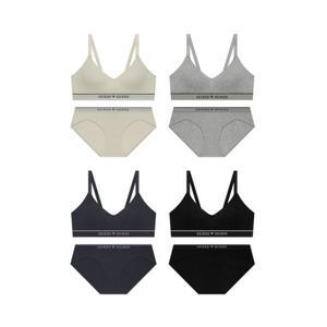게스 언더웨어 [브라4+팬티4] 텐더 코튼 브라렛 팬티 세트 4PACK 157794
