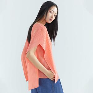 [롯데백화점]플리츠미 플리세 슬릿 블라우스_HPBLM124L17