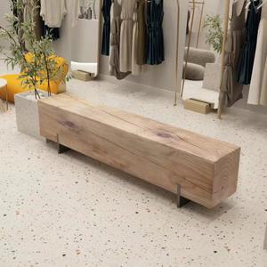 통나무의자 스툴 카페 긴의자 받침대 쉼터 26x26x40cm 탄화색 고재벤치 의자