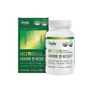 뉴일리 바디케어다이어트엔유산균17 450mgx60캡슐 체지방감소 장건강 가르시니아 비타민B군2종함유