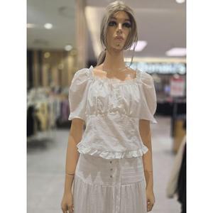 [에고이스트] 스퀘어넥 러플볼륨 블라우스ER2OBL-53 (P003594162)