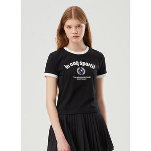 [르꼬끄](대전신세계)[30% OFF] 여성 링거 라인 반팔티 (QP222TRS53_BLK) [대전신세계]