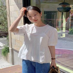 투피스 펀칭 뷔스티에 블라우스 (one color)