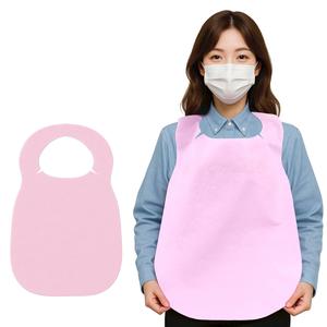 100매_고급형 일회용 앞치마 화이트 부직포 위생 앞치마 업소용 식당 손님용 방수 1회용 분홍색 핑크