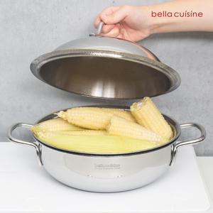 벨라쿠진 통삼중 멀티웍+타공바스켓 찜기 세트 24cm /인덕션 가능