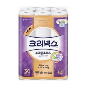 [크리넥스](의정부점) 수프림 소프트 3겹 30m30롤(우아한 플로랄향)