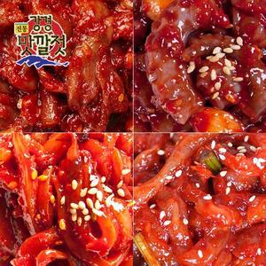 [강경젓갈]전통 강경맛깔젓 4종세트 9호 총2.0kg오징어젓+가리비젓+창난젓+낙지젓 각500g씩
