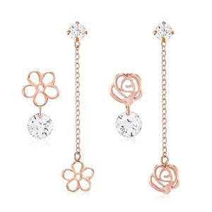 [기타][니지쥬얼리] 14K PINK GOLD 언발 꽃잎 이어링