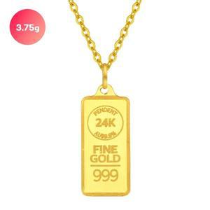 [기타][골드퀸즈] 순금 골드바 목걸이 3.75g