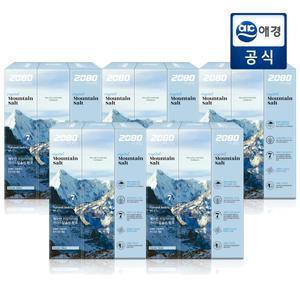 2080 퓨어 마운틴 솔트 치약 크리스탈민트향 120g x 15개
