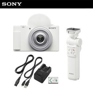 소니 공식대리점 카메라 ZV-1F 화이트 + GP-VPT2BT + ACC-TRBX (유투브 / 브이로그 디지털)
