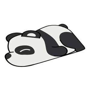룰루홈 물쏙쏙 규조토 발매트, 스마일팬더, 1개