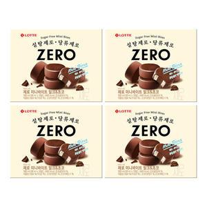 제로아이스 미니바이트 밀크초코380ml X4개