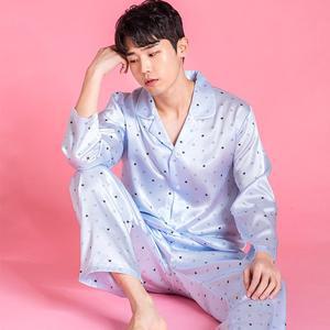 [이라인]국산 실크 꼬마곰 상하 남성잠옷