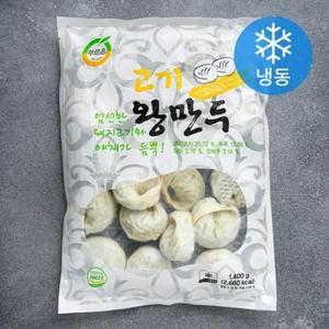 푸르온 고기 왕만두 (냉동) 1400g, 1개 one option