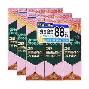 메디안 그린프로폴리스 치약 프레쉬피치 100g 3입 x3