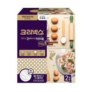 뽑아쓰는 크리넥스 3겹(140매x2개입) 키친타올 휴지 핸드타올 행주 각티슈 빨아쓰는 생활용품