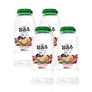 아름주가 도원결의 담금주 30도 3.6L 4병 담금소주