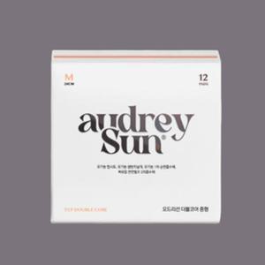 오드리선 위생용품 TCF 유기농 생리대 중형 12P 4개