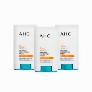 AHC 내추럴 퍼펙션 프레쉬 선스틱 17g (SPF50+) 3개
