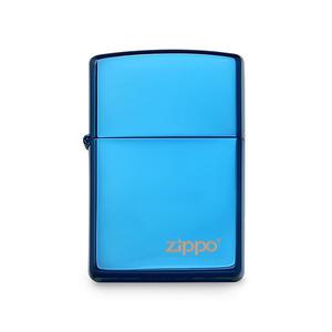 [지포] 지포 ZP20446ZL 클래식 하이폴리쉬 블루 로고 라이터