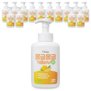 오릭스 몽글몽글 거품비누 레몬향 500ml x 15개 거품형 핸드워시 손세정제