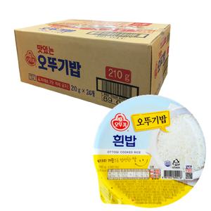 오뚜기 맛있는 오뚜기밥 210g 24개 간편 즉석밥