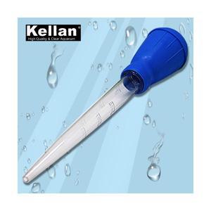 켈란 K-034 수조 청소용 용량 30ml 길이 29cm 블루 플라스틱 스포이드 (연장탭 포함)