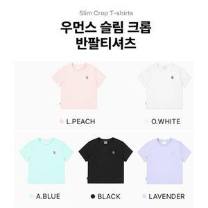 갤러리아 [광교점][24SS][디스커버리]우먼스 슬림 크롭 반팔티셔츠(DWRS98043)