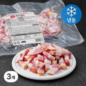 에쓰푸드 베이컨블록 (냉동) 500g, 3개 one option