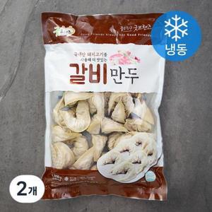 굿프랜즈 갈비만두 (냉동) 1kg, 2개 one option