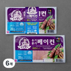 목우촌 주부9단 옹기종기 베이컨 200g, 6개 one option