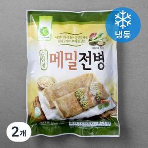 엄지식품 순한맛 메밀 전병 (냉동) 1.2kg, 2개 one option
