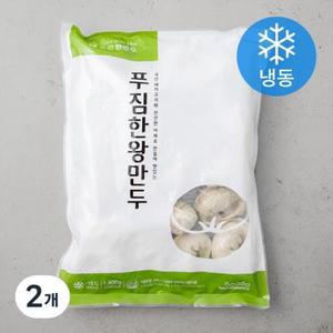 한만두 푸짐한 왕만두 (냉동) 1.4kg, 2개 one option