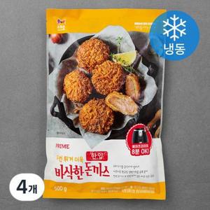 목우촌 두번 튀겨 더욱 바삭한 한입돈까스 (냉동) 500g, 4개 one option