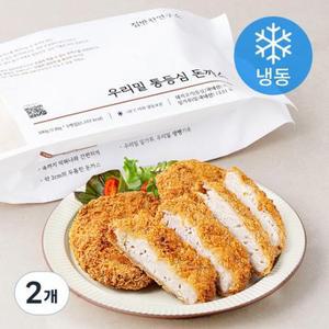 집반찬연구소 우리밀 통등심 돈까스 3개입 (냉동) 2개, 390g one option