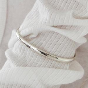 [듀이데저트] volume bangle - silver glossy (2092752617214)