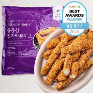 미식연구소 갓튀겨나온 곱빼기 통등심 젓가락 돈까스 (냉동), 500g, 1개 one opt