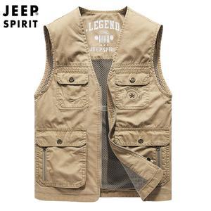 JEEP 남성용 낚시 조끼 멀티포켓