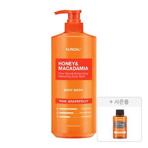 쿤달 네이처 바디워시, 핑크그레이프프룻, 1058ml, 1개 + 증정 (바디워시, 화이트머스크, 100ml, 1개)