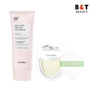 아트델리 멜라컷 톤업 선크림 50ml + 셀라보 선쿠션 시즌2 23g