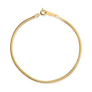 14K 글로시 2mm 스네이크 뱀줄 체인 팔찌 IRB40647