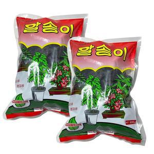 알송이 유박 비료 퇴비 2개 식물영양제 500g 웃거름