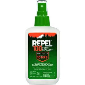 Repel 100DEET 모기 벌레 퇴치 스프레이, 4온스 10시간 유지