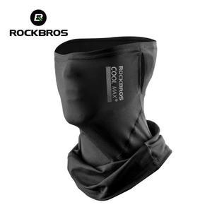 자외선차단ROCKBROS 여름 쿨 마스크 사이클링 페이스 마스크, UV 자외선 차단 실크 자전거 모자, 통기성 야