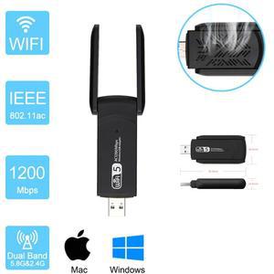 컴퓨터 네트워크 Fi AP Wi 2.4G Lan 무선 동글 5G 이더넷 밴드 듀얼 Usb 1200Mbps Wifi 1200M 3.0 카드 안테나 어댑터